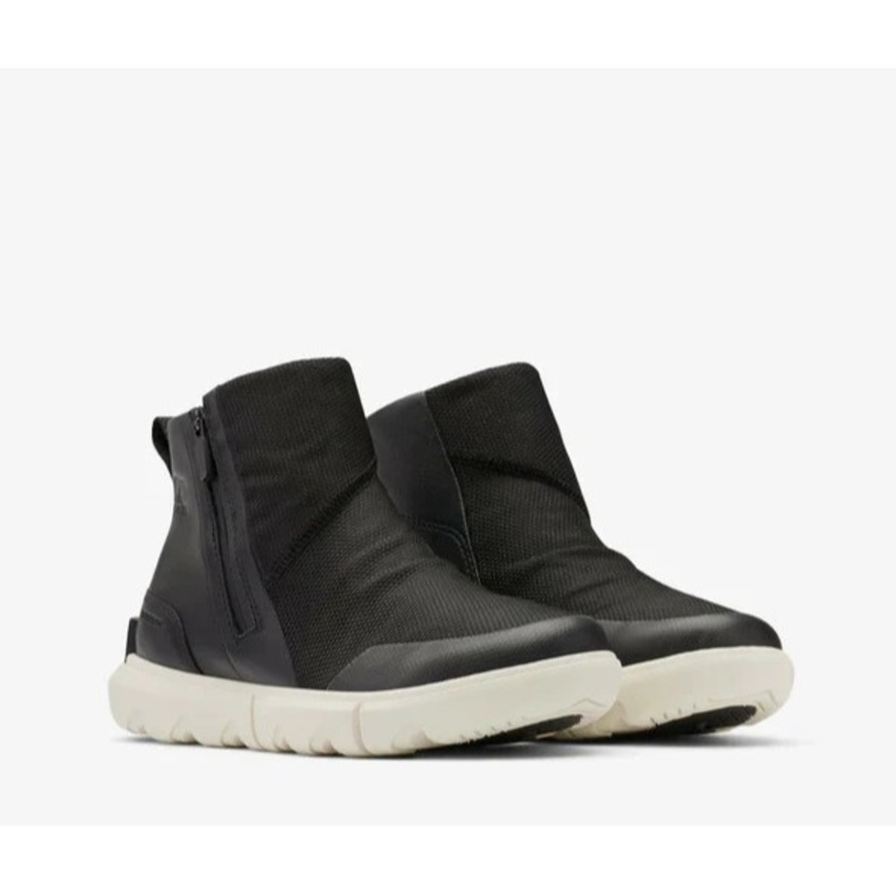 SOREL® (Women's‎ 8.5) EXPLORER™ II Waterproof Zip Bootie in Black/Grill - $140